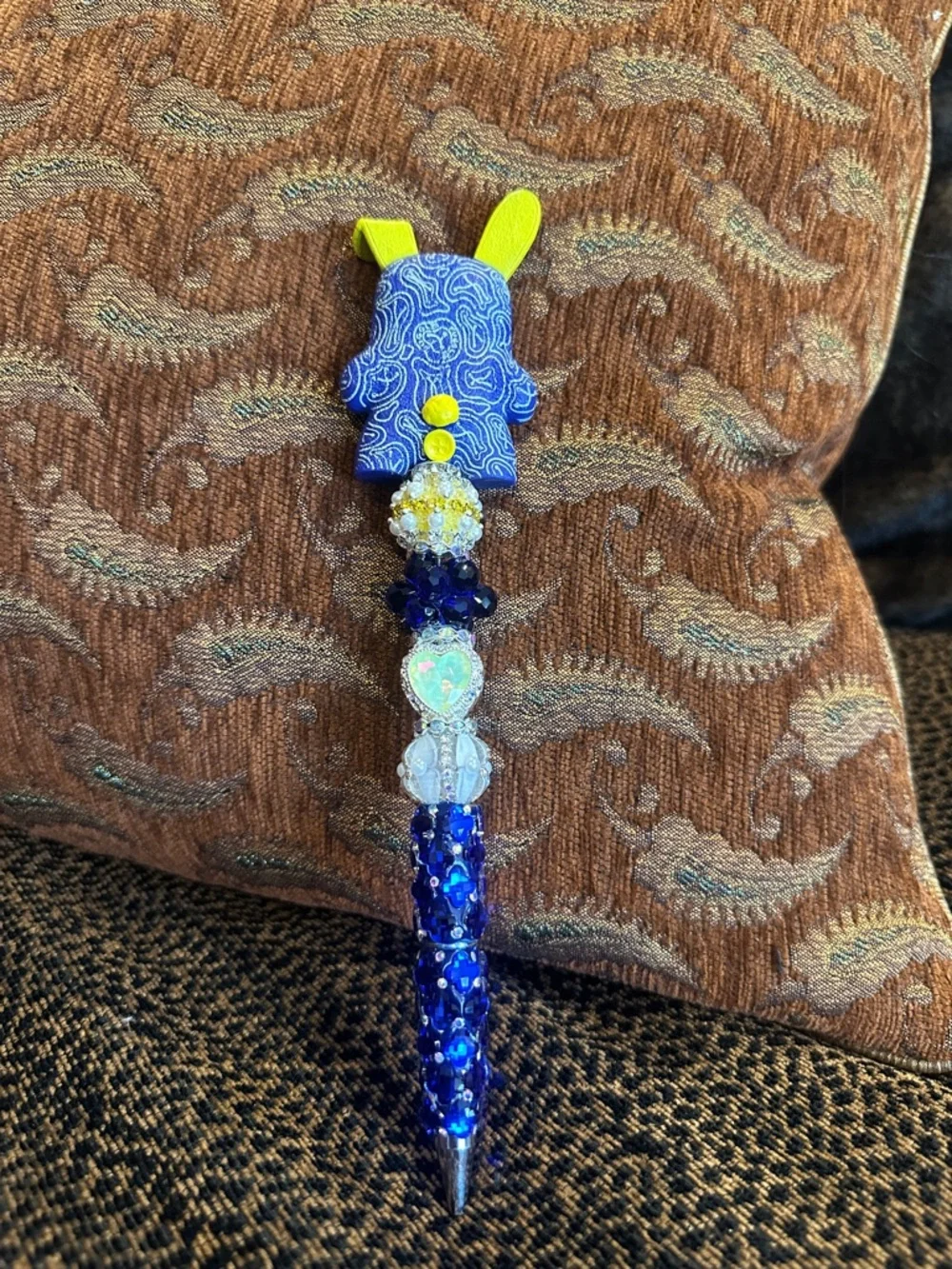 Funky and Fun Hand Crafted Pen with an Authentic Fuggler as the Focal